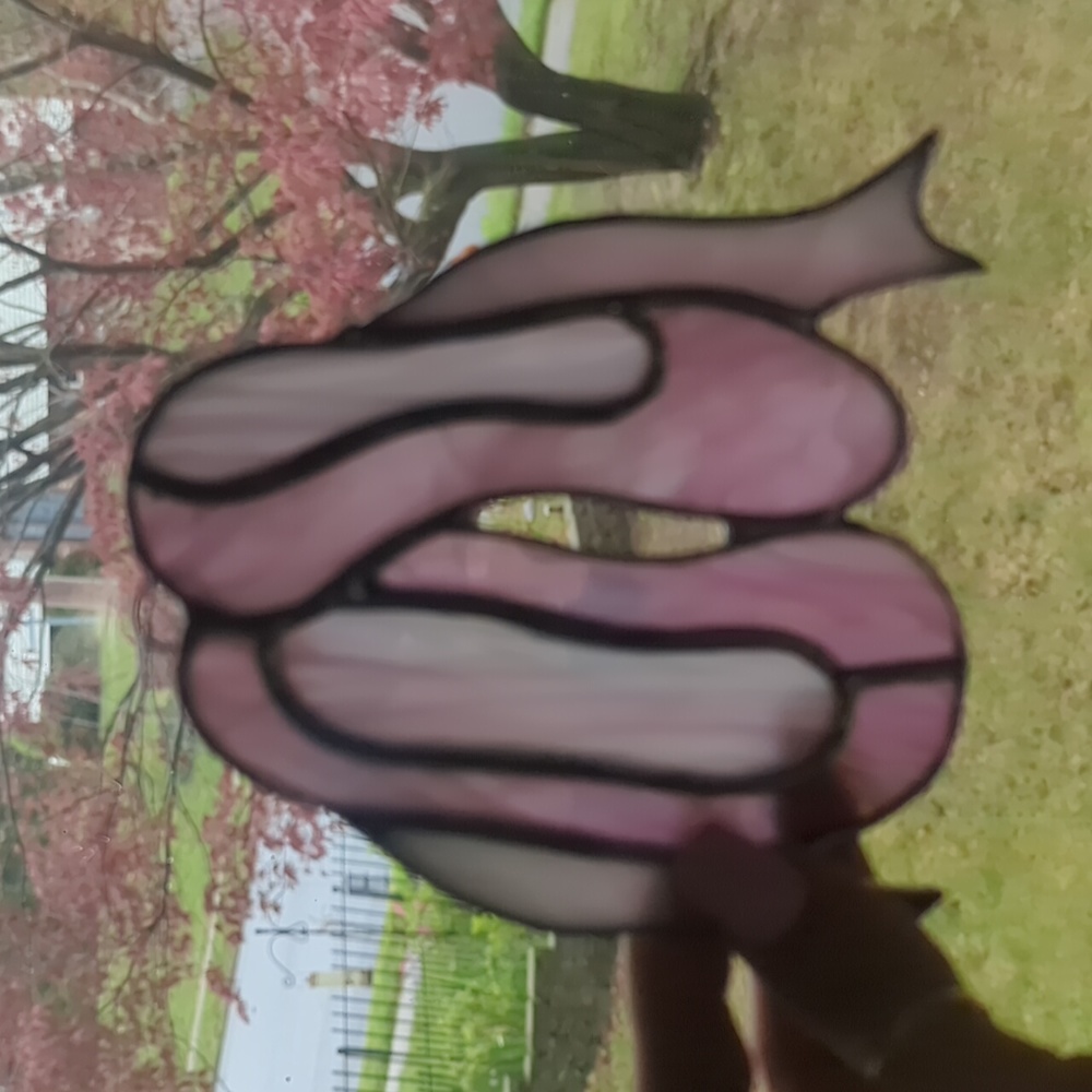Stained Glass Balllarina Slippers Sun Catcher - Picture 3 of 3